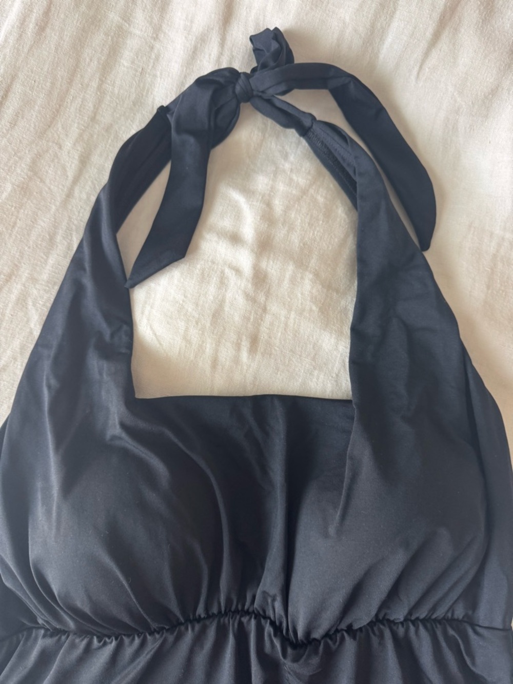 Never Worn Women's Black Halter Exercise/Swim Dress Land’s End - Picture 5 of 5